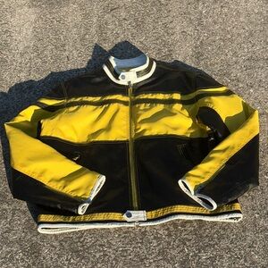 Vintage Wilsons Leather M. Julian Men’s XL Yellow Black Moto Motorcycle Jacket